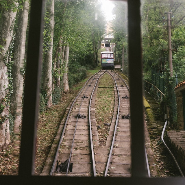 Monte Igueldo is accessed via a quaint cable car.