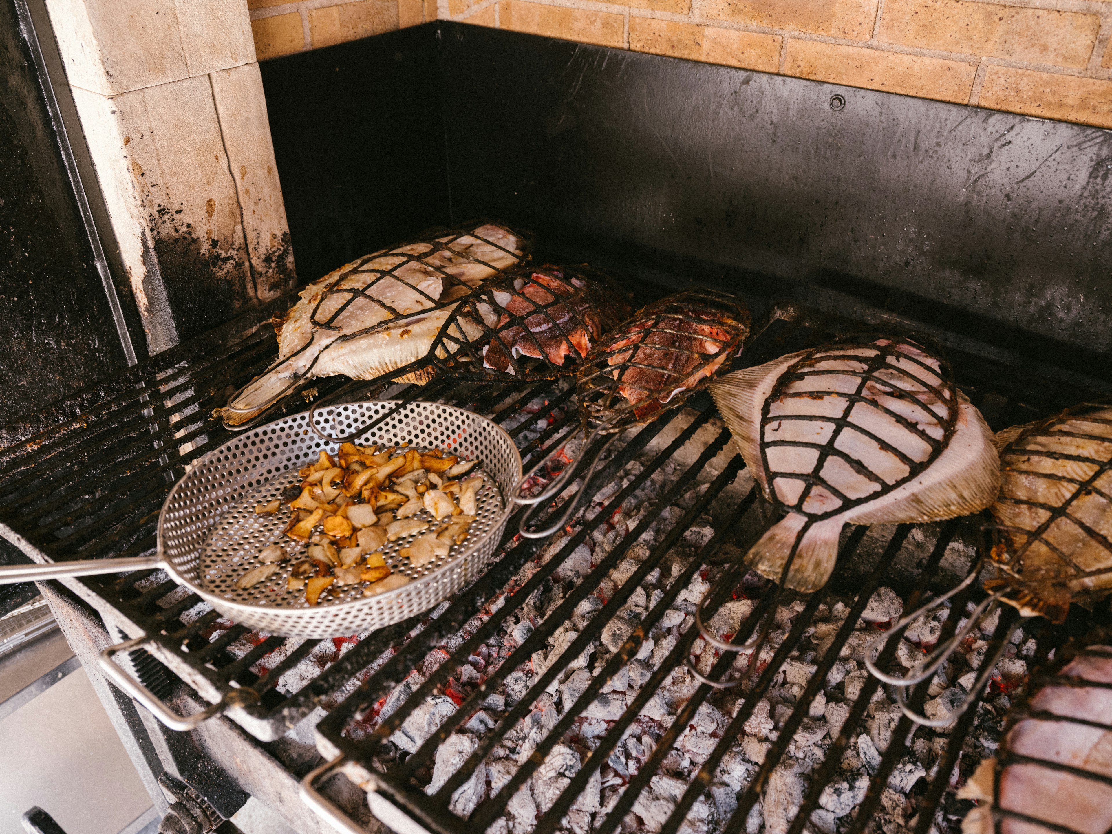 The renowned restaurant specializes in grilled turbot.