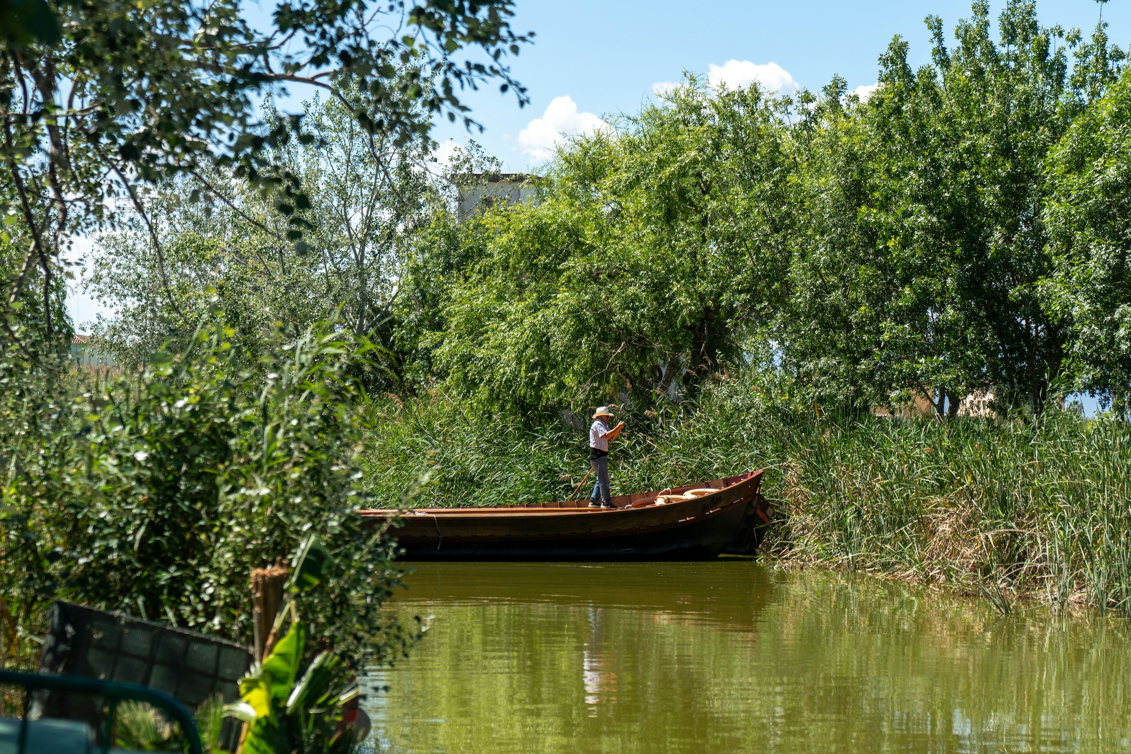 There are plenty of boating opportunities in Spain, from catamaran cruises to quiet waterway explorations like this one in Albufiera.
