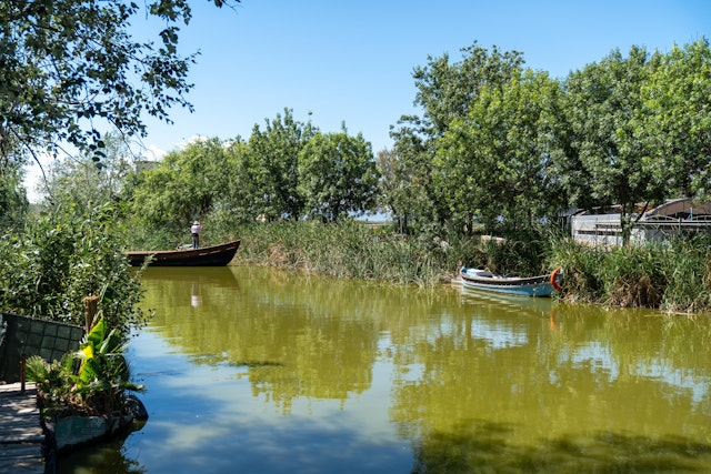 The Albufera Natural Park features a freshwater lagoon and surrounding wetlands.