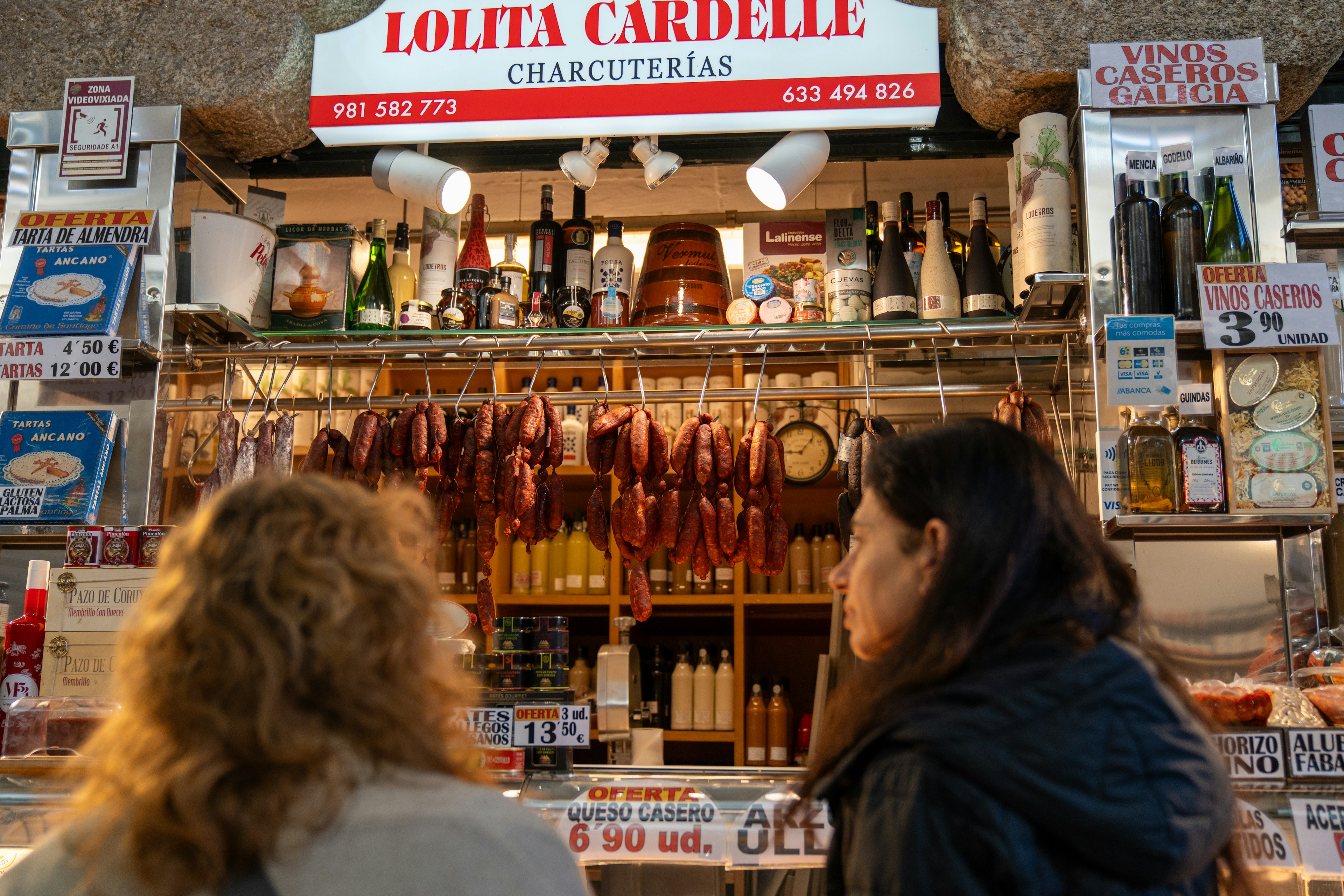 Chorizos in Galicia.