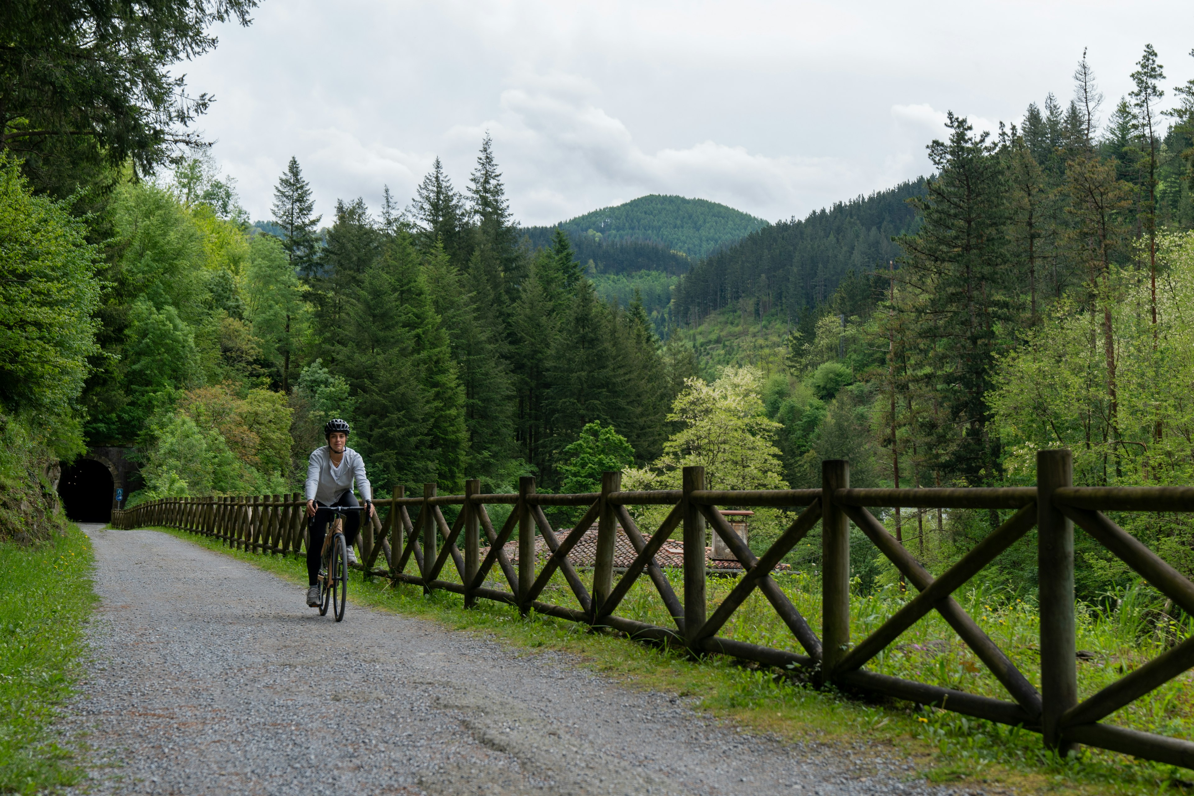 The Vías Verdes network in Spain consists of abandoned railway lines that have been converted into recreational trails for cycling and hiking.