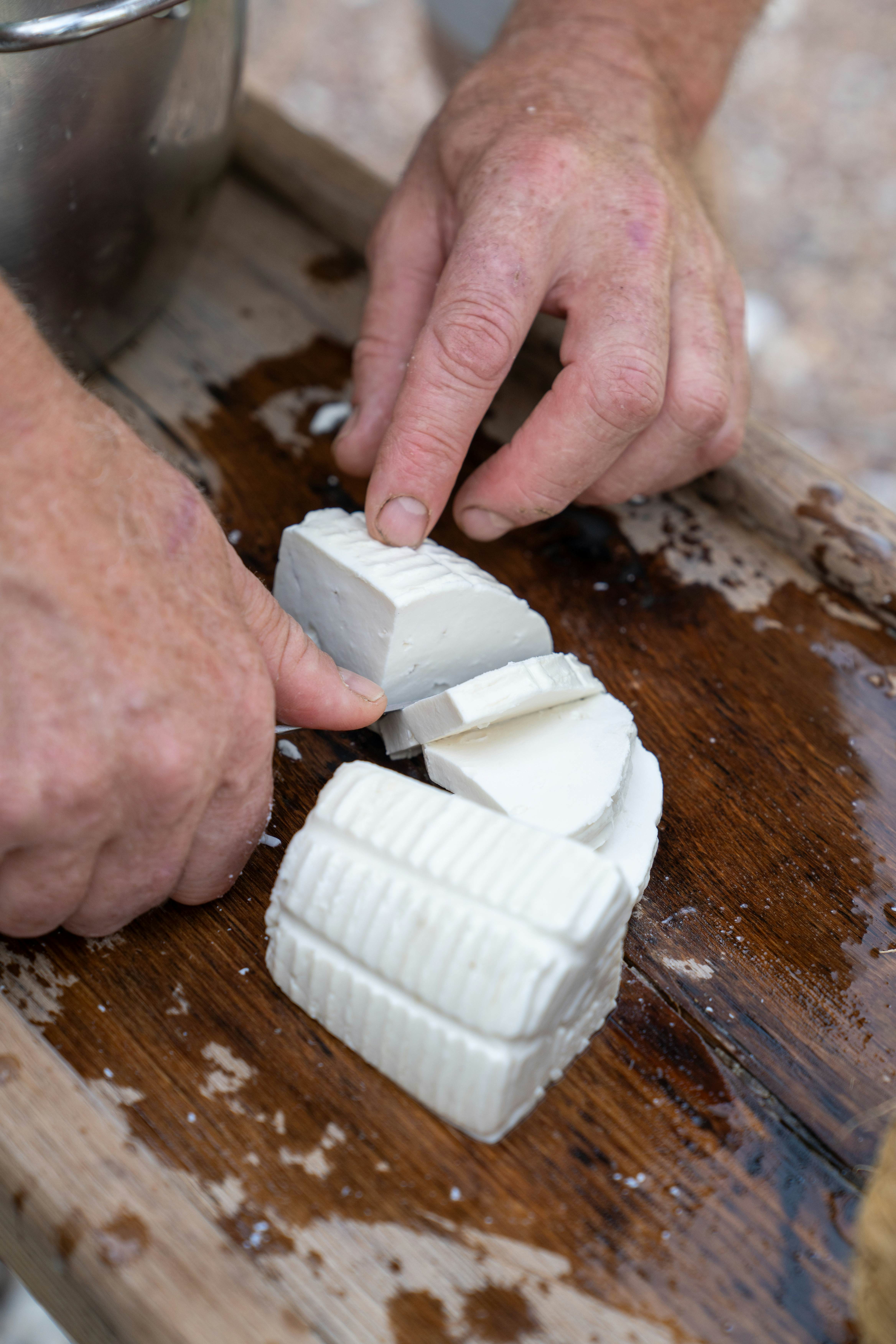 Fresh cheese in Extremadura.