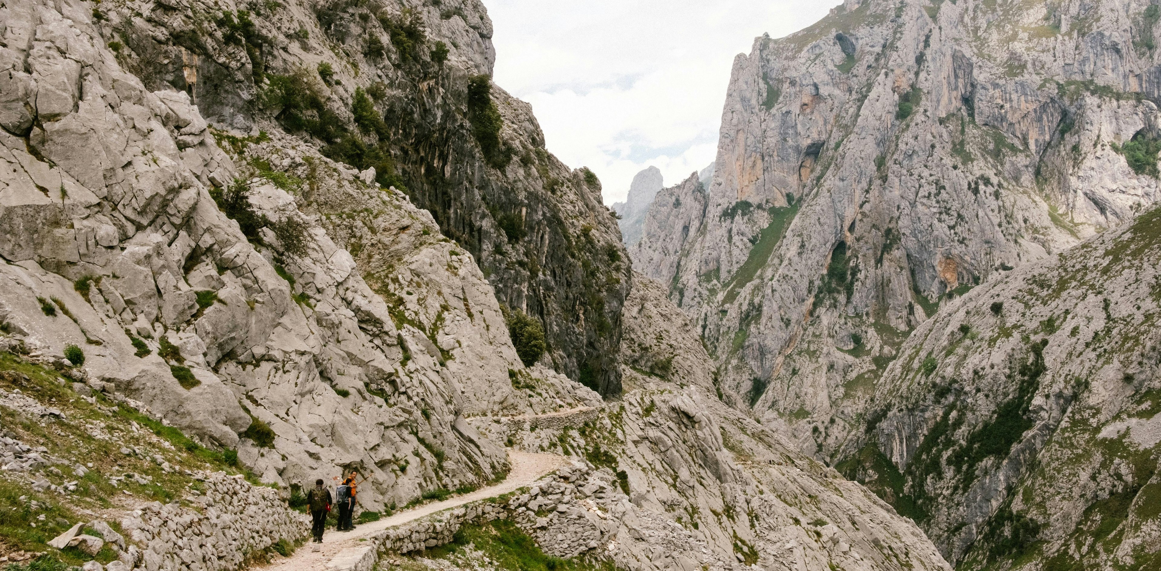 Hiking along the Ruta del Cares is a popular way to see the Picos de Europa.