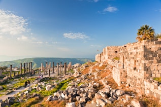Umm Qais-Gadara, ruins of ancient Jewish and Roman city.