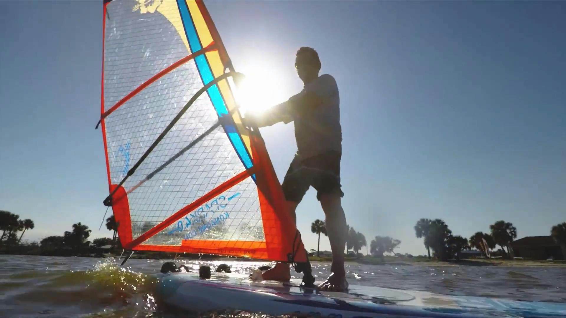 Learn to windsurf in Merritt Island, Florida Lonely Video